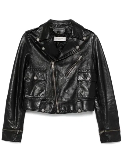 Golden Goose Nevada Biker Jacket In Lambskin