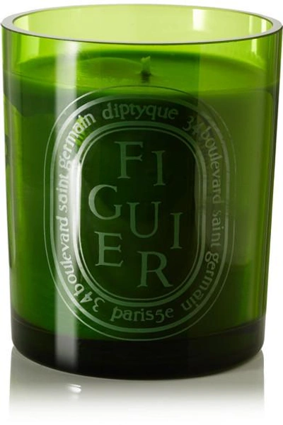 Shop Diptyque Feu De Bois Scented Candle, 300g In Green