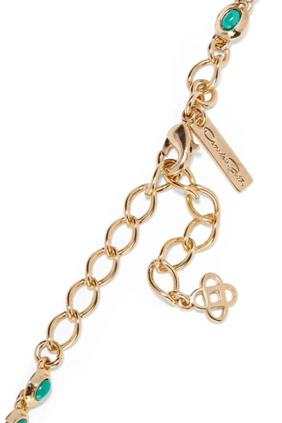 Shop Oscar De La Renta Sea Tangle Gold-plated Resin Necklace