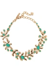 OSCAR DE LA RENTA Sea Tangle gold-plated resin necklace