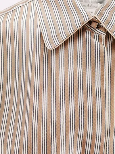 Max Mara Women Brama Striped Silk Shirt