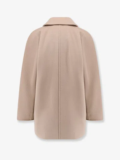 Max Mara Women Rebus Virgin Wool And Cashmere Coat In Brown