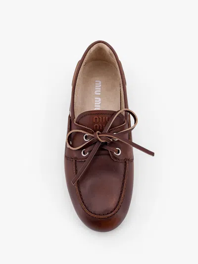 Miu Miu Women Leather Loafers
