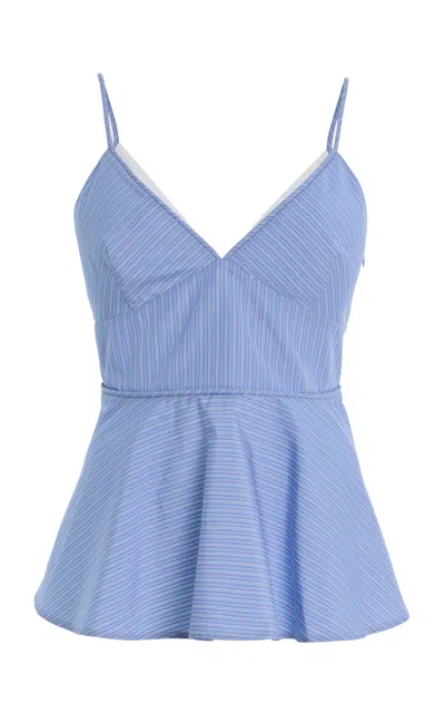 Co Striped Poplin Top