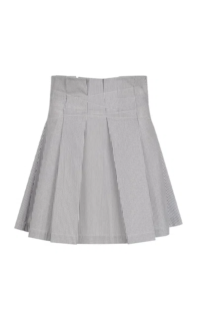 Merlette Kona Striped Cotton-blend Mini Skirt