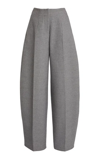 Jacquemus Curvo High-rise Cotton-blend Straight-leg Pants