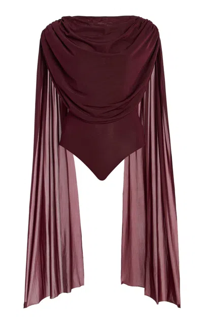 Maygel Coronel Burano Jersey Cape Bodysuit