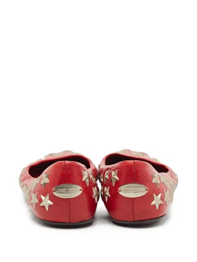 Pre-owned Jimmy Choo Star Leather Flats