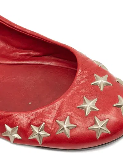 Pre-owned Jimmy Choo Star Leather Flats