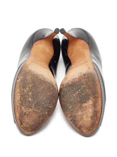 Pre-owned Jimmy Choo Patent Leather Peep-toe Pumps