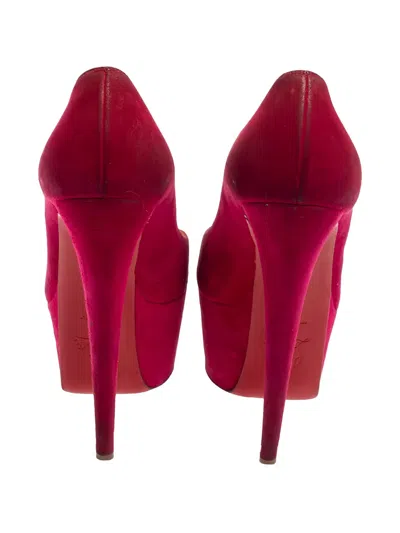 Pre-owned Christian Louboutin Suede Platform Pumps