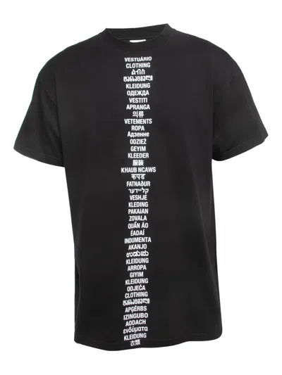 Pre-owned Vetements  Graphic-print T-shirt In Black