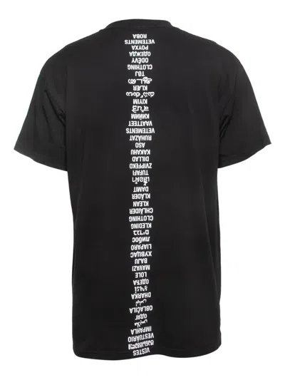 Pre-owned Vetements  Graphic-print T-shirt In Black