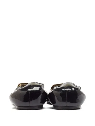 Pre-owned Roger Vivier Vintage 2024 Buckle Flats In Black