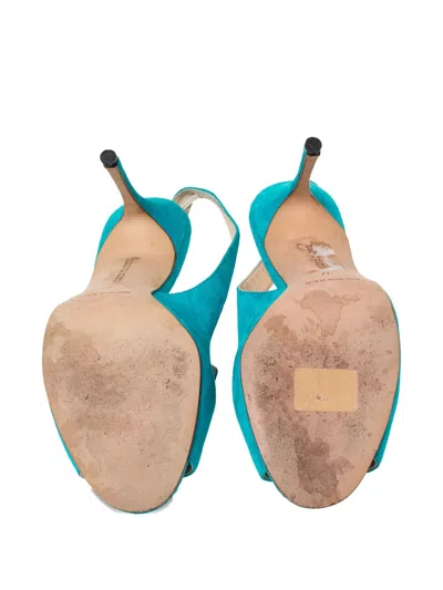 Pre-owned Manolo Blahnik 2023 Slingback Peep-toe Shoes