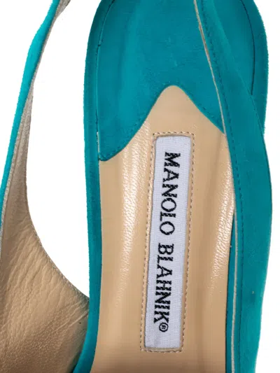 Pre-owned Manolo Blahnik 2023 Slingback Peep-toe Shoes