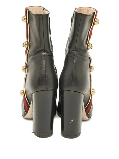 Pre-owned Gucci 2024 Studded Boots In Black