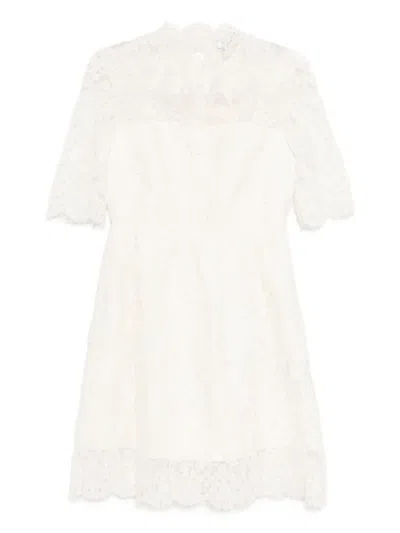 Dice Kayek Embroidered Dress In White