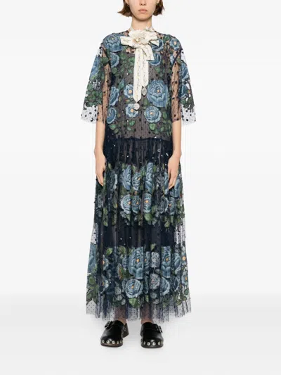 Biyan Gama Midi Dress In Black