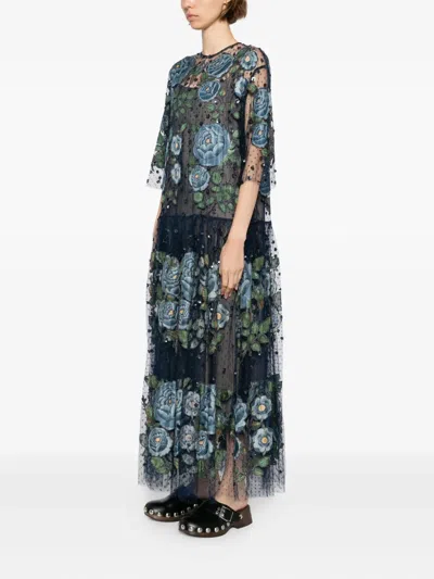 Biyan Gama Midi Dress In Black