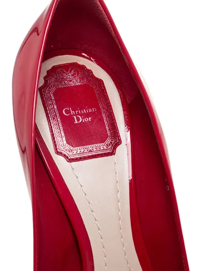 Pre-owned Dior Peep-toe Pumps In Red