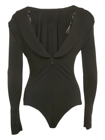 Pre-owned Elisabetta Franchi 2024 Zip-up Body In Black
