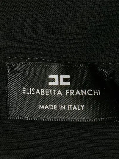Pre-owned Elisabetta Franchi 2024 Zip-up Body In Black