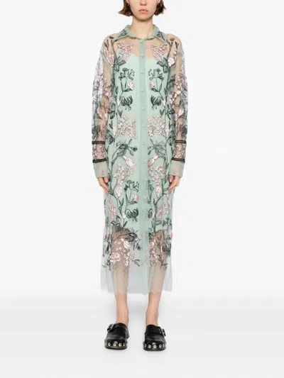 Biyan Alega Midi Dress In Green
