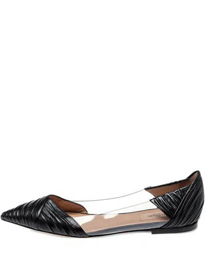 Pre-owned Valentino Garavani Draped Flats
