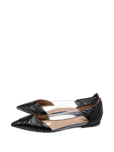 Pre-owned Valentino Garavani Draped Flats