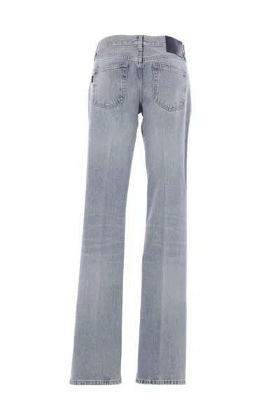 Haikure Five-pocket Denim Trousers In Blue