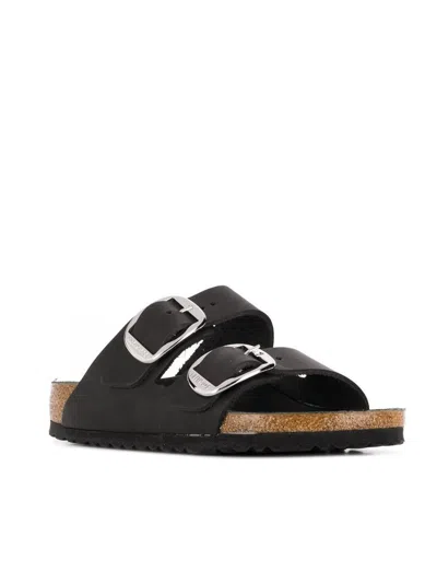 Birkenstock Black 'arizona' Slide With Double Strap