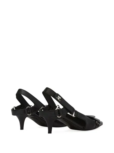 Courrèges Racer Pointed-toe Slingback Pumps