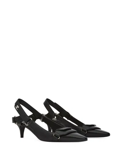 Courrèges Racer Pointed-toe Slingback Pumps