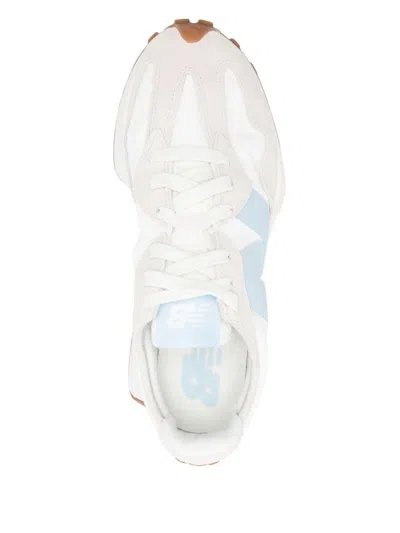 New Balance Damen 327 In Grau/weiss/blau, Wildleder/mesh, Grösse 39 In Neutral