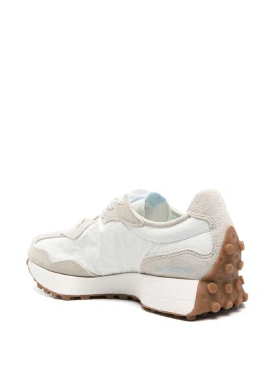 New Balance Damen 327 In Grau/weiss/blau, Wildleder/mesh, Grösse 39 In Neutral