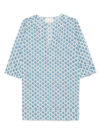 Mc2 Saint Barth 'macha' Cotton Tunic Cover-up