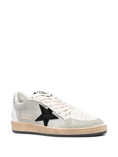 Golden Goose Ballstar Sneakers In White Leather Men