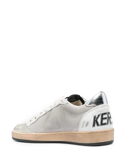 Golden Goose Ballstar Sneakers In White Leather Men