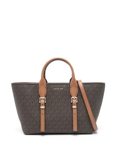 Michael Kors Shopping Bag In Brown