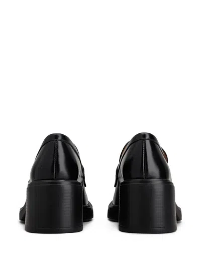 Tod's Leather Heeled Penny Loafers Shoes