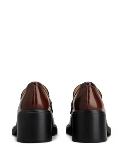 Tod's 60mm Brushed Leather Heeled Loafers
