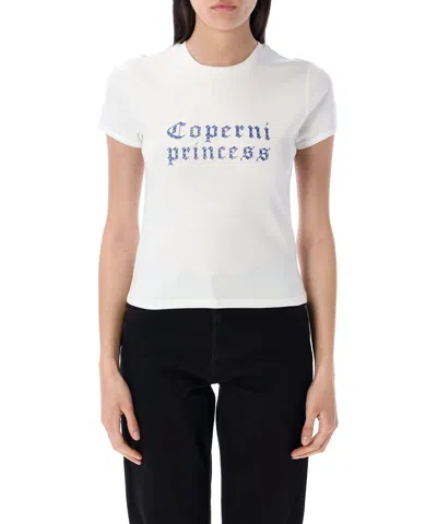 Coperni X Disney T-shirt Princess Aus Baumwoll-jersey In White