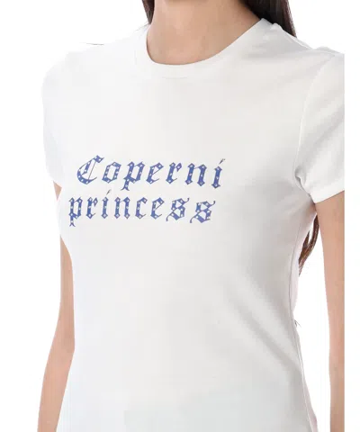 Coperni X Disney T-shirt Princess Aus Baumwoll-jersey In White