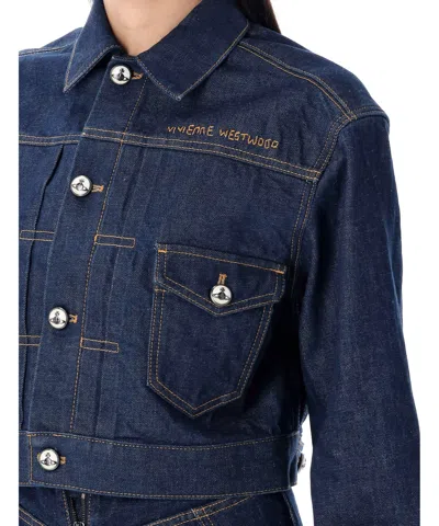 Vivienne Westwood Blue Cropped Denim Jacket