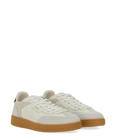 Axel Arigato White Leather And Suede Sneakers Dice T-toe With Recycled Materials