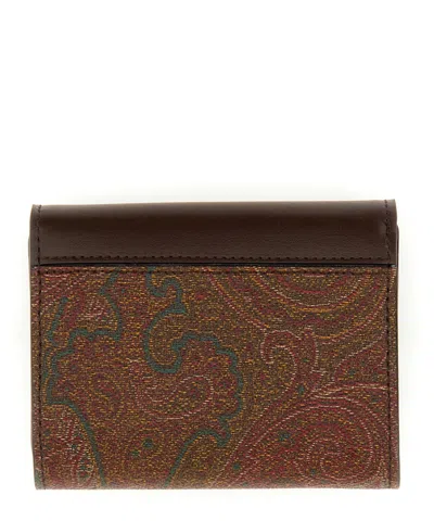Etro Paisley Pattern Wallet With Compact Design And Slim Shape