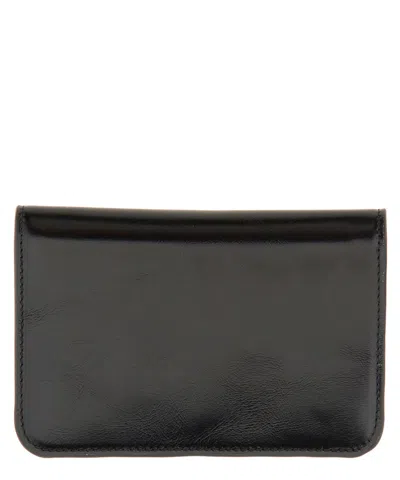 Chloé Smooth Leather Wallet In Black