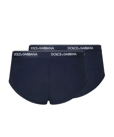 Dolce & Gabbana Two-pack Brando Briefs In Stretch Cotton