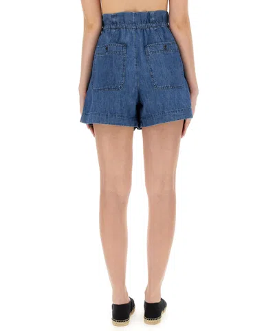 Isabel Marant Étoile Marant Etoile 'ipolyte' Bermuda Shorts In Blue